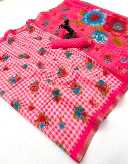 Malhar linen digital print surat mai saree market